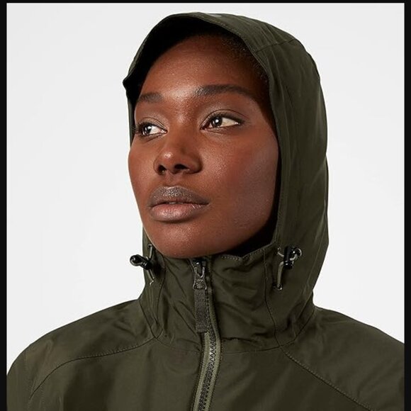 Helly Hansen Long Belfast Waterproof Hooded Jacket - Women's Sz XS - Picture 12 of 13